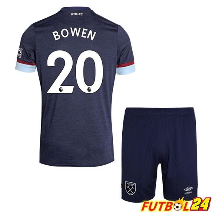 Camiseta West Ham United (BOWEN 20) Niños Tercero Azul 2021/22