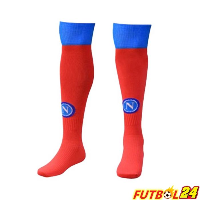 Calcetines Fútbol SSC Napoli Cuarto Roja 2021 2022